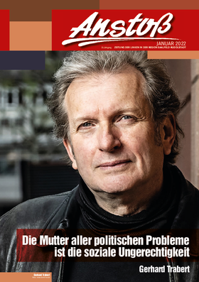 Gerhard Trabert auf der Titelseite des Januar-Anstoß